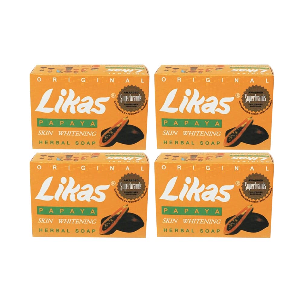 Likas Original Papaya Soap 1 pack - SET OF 4 Beauty & Personal Care Likas