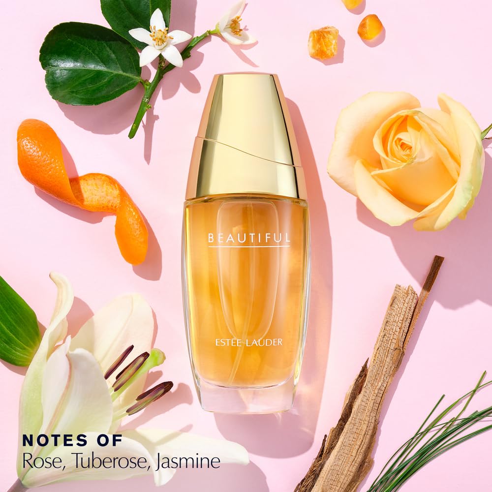 Estée Lauder Beautiful Eau de Parfum Spray with Notes of Rose, Lily, Tuberose & Orange Flower | Perfumes for Women, 2.5 Fl Oz Beauty & Personal Care Estée Lauder