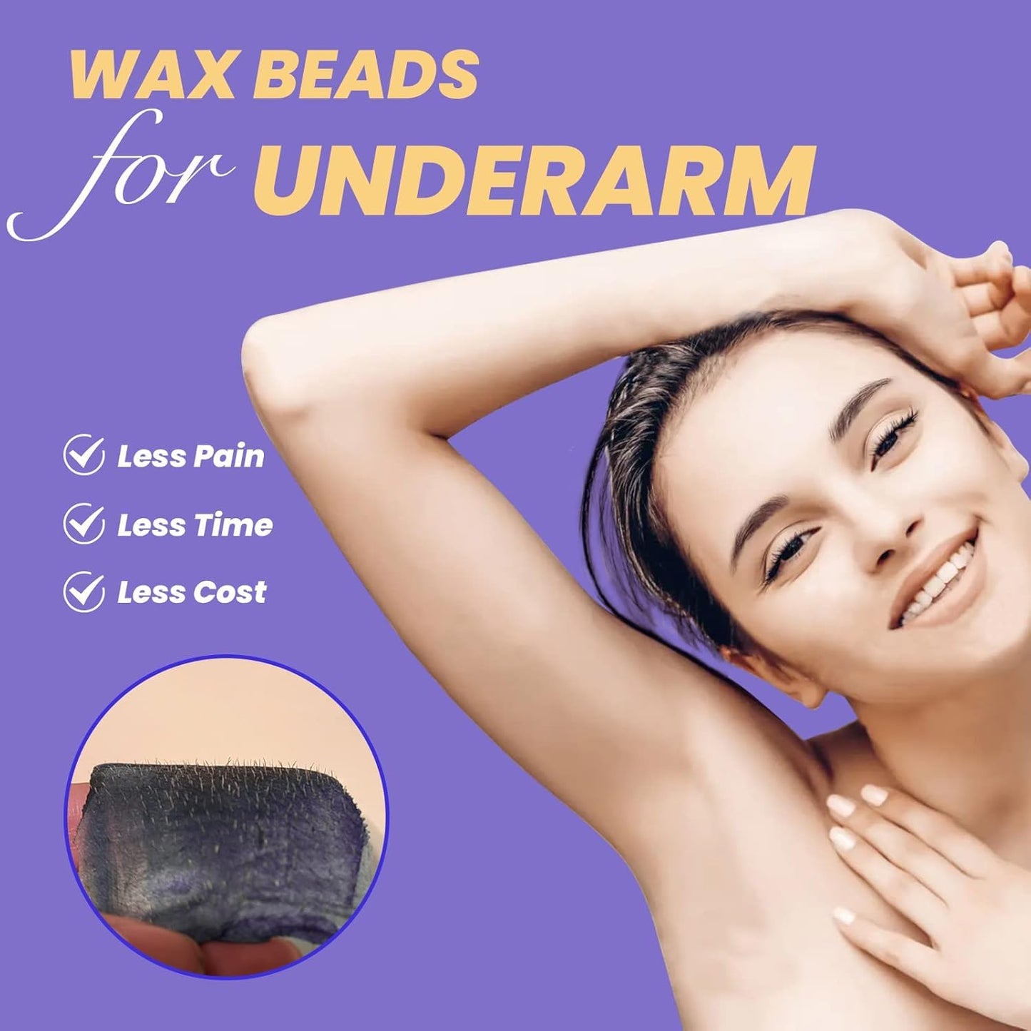 Charmonic Hard Wax Beads, 10 LB Wax Beans, Bulk Hair Waxing Beads for Face, Eyebrow, Brazilian, Legs, Body and Bikini Hair Removal, Depilatory Wax Beauty and Personal Care Charmonic