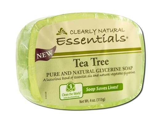 Clearly Natural Essentials Pure Glycerin Soap Bar, Tea Tree, 4 Ounce Beauty & Personal Care Clearly Natural