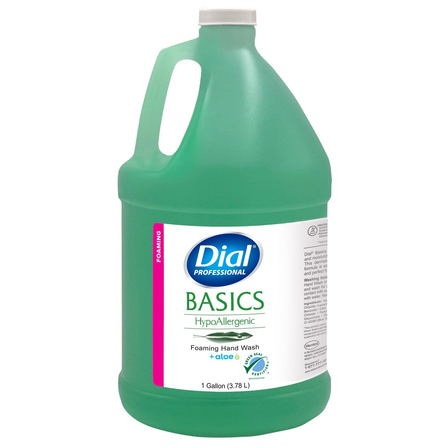 Dial Professional Basics Hypoallergenic Foaming Hand Wash, 1 Gallon Refill Bottle, 128 Fl Oz Beauty & Personal Care Dial