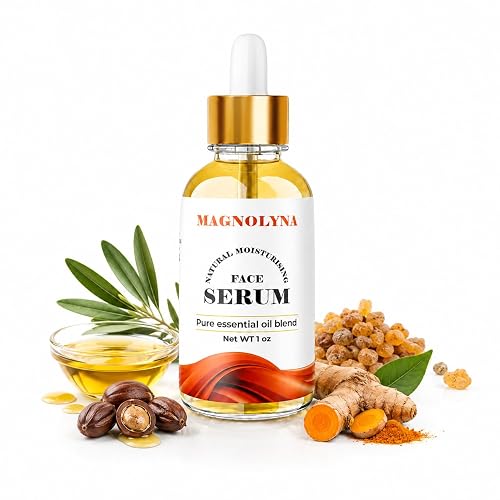 Magnolyna Natural Face Serum - Hydrating Moisturizing Essential Oil Blend - 1 oz Beauty & Personal Care Magnolyna