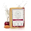 Way Natural Goat Milk Soap Bar, Cherry Almond - Premium, Handmade w/Real Milk in USA - Hand & Body Goat Soap - Dry Skin, Gentle, No Dyes - (1 Large Beauty & Personal Care Way Natural