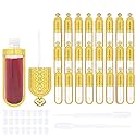COSIDEA 24 PCS Refillable Empty 5ml GOLD Crown Lip Gloss Tubes with Wand?Cute Lipgloss Containers? DIY Lip Gloss Making Kit Container Bulk Wholesale Beauty & Personal Care COSIDEA
