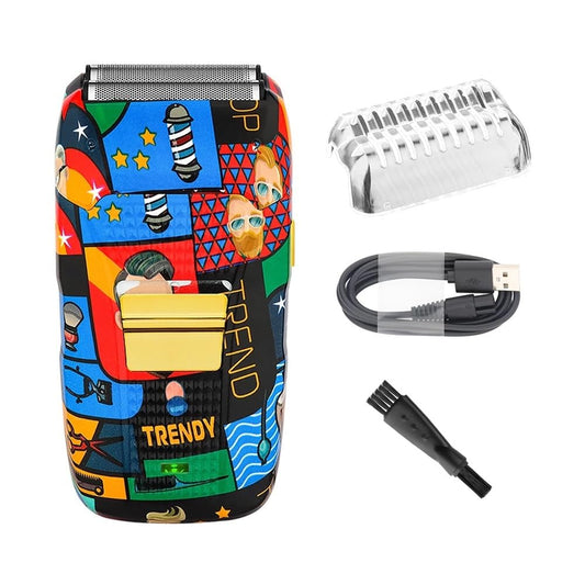 EWKYLSEM Razors Fully Graffitied Electric Trimmer Two-Piece Set, Rechargeable Cordless Hair Clippers, Men's graffitied Razor, Graffitied Beauty and Personal Care EWKYLSEM