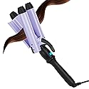 32mm (1.25") Mermaid Beach Waves Curling Iron, Aima Beauty Hair Waver 3 Barrel, Mermaid Big Wave Waver Iron with Adjustable Temperature, Durable Beauty & Personal Care Aima Beauty