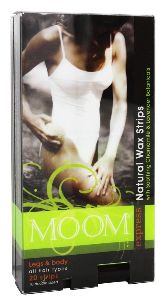 Moom Express Pre Waxed Strips For Legs & Body, 20 Strips Packages Beauty and Personal Care MOOM