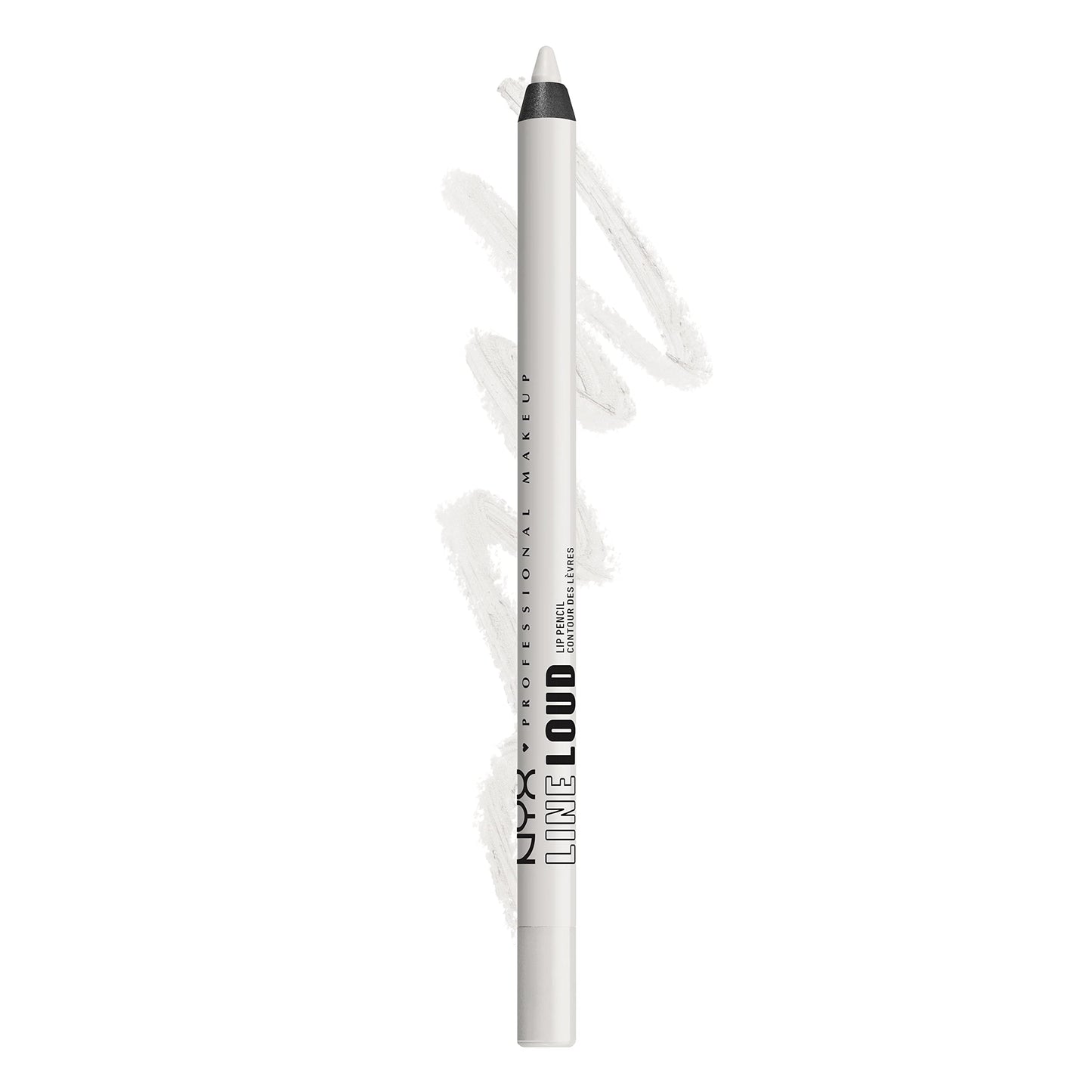 NYX PROFESSIONAL MAKEUP Line Loud Lip Liner, Longwear and Pigmented Lip Pencil with Jojoba Oil & Vitamin E - Gimme Drama (White) Beauty & Personal Care NYX PROFESSIONAL MAKEUP