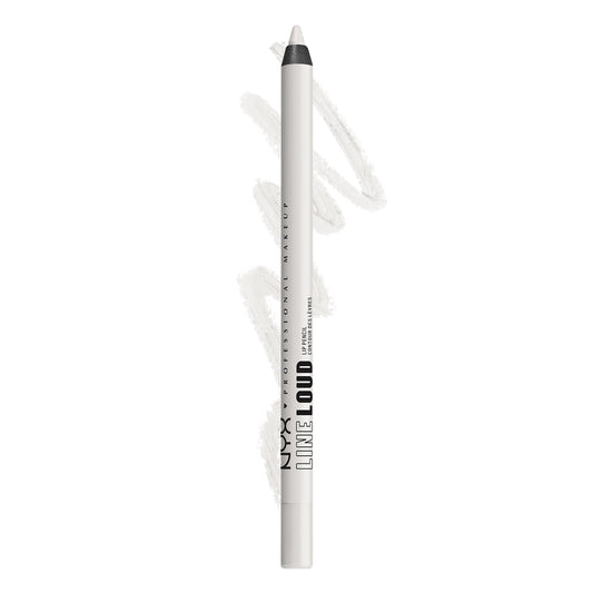 NYX PROFESSIONAL MAKEUP Line Loud Lip Liner, Longwear and Pigmented Lip Pencil with Jojoba Oil & Vitamin E - Gimme Drama (White) Beauty & Personal Care NYX PROFESSIONAL MAKEUP