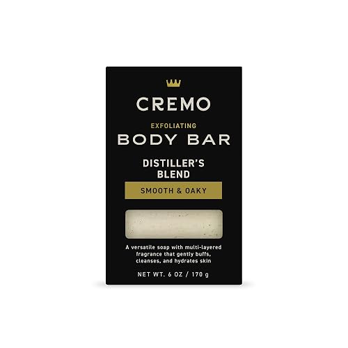 Cremo Exfoliating Body Bars Distiller's Blend - A Combination of Lava Rock and Oat Kernel Gently Polishes While Shea Butter Leaves Your Skin Feeling Beauty & Personal Care Cremo