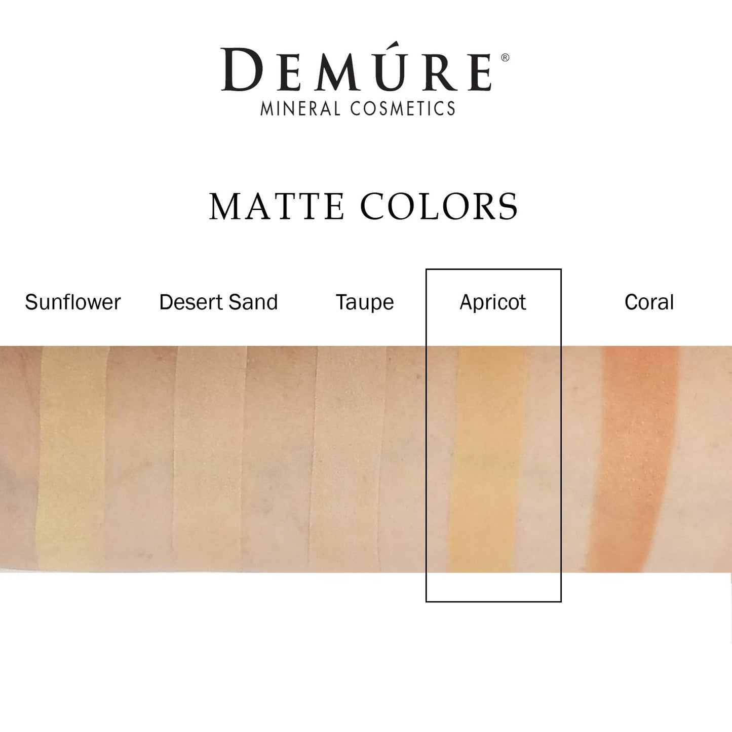 Demure Mineral Make Up (Apricot) Eye Shadow, Matte Eyeshadow, Loose Powder, Eye Makeup, Professional Makeup Beauty & Personal Care DEMÚRE