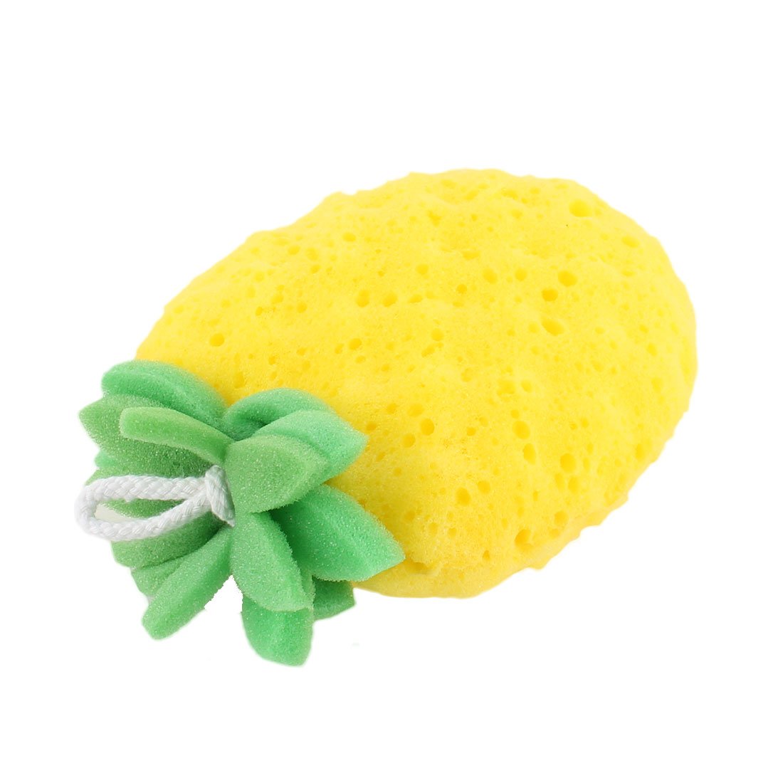 Ruilogod Pineapple Shaped Bath Sponge Body Exfoliate Shower Pouf Scrubber Yellow Green (id: 56b 00d ac1 95a e66 Beauty and Personal Care Ruilogod