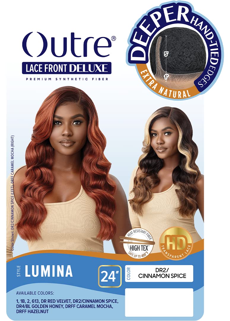Outre - Lace Front Deluxe Wig - LUMINA (PLATINUM BLONDE 613)