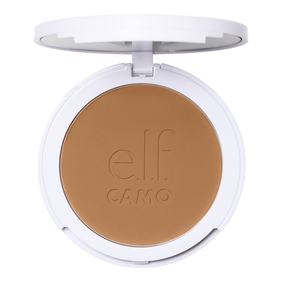 e.l.f. Camo Powder Foundation, Lightweight, Primer-Infused Buildable & Long-Lasting Medium-to-Full Coverage Foundation, Medium 370 N Beauty & Personal Care e.l.f.