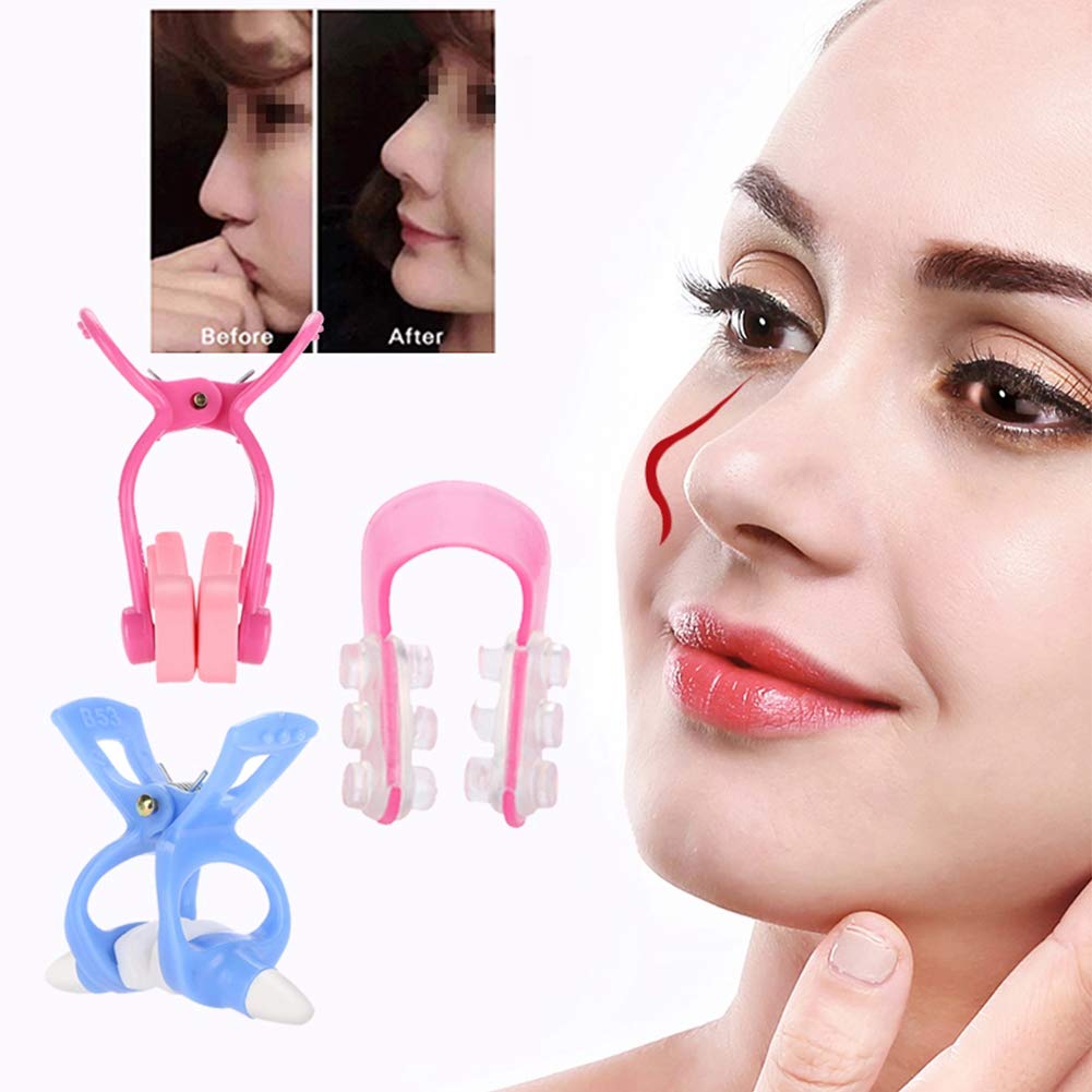 Sonew 3Pcs Nose Shaper Clip, Soft Silicone Nose Lifter for Wide Noses, Unisex Beauty and Personal Care Sonew