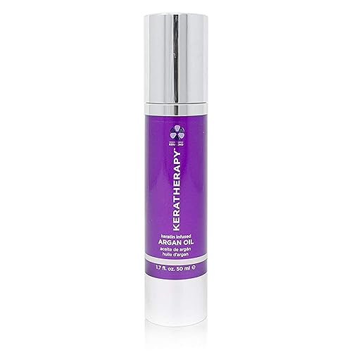 KERATHERAPY Keratin Infused Argan Oil, 1.7 fl. oz., 50 ml - Repairing Hair Care for Dry Damaged Hair, Frizz, Flyaways & Easy Styling - Kerabond Beauty & Personal Care KERATHERAPY