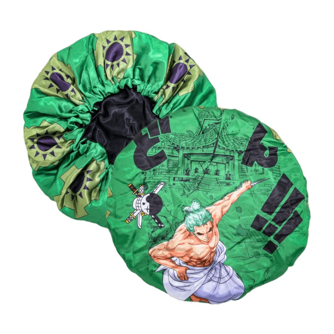 Silky Design Bonnet with Elastic Soft Band Adjustable Women and Men Bonnets for Sleeping Comfortable Satin Fabric (Green Zoroo) Beauty and Personal Care FOR KINGS. BY KINGS CROWN LMTD SUPPLY