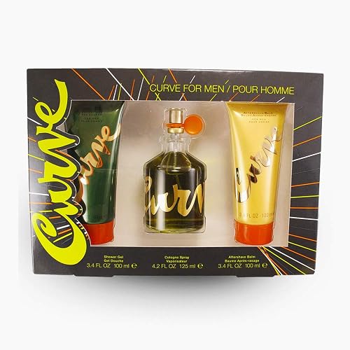 Liz Claiborne Curve 3 Pc. Gift Set (Cologne Spray + After Shave Balm + Shower Gel) for Men, 4.2 Fl Ounce Beauty & Personal Care Liz Claiborne