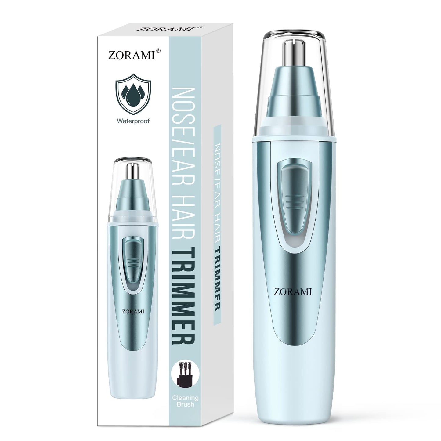 Ear and Nose Hair Trimmer Clipper - 2026 Professional Painless Eyebrow & Facial Hair Trimmer for Men Women, Battery-Operated Trimmer with IPX7 Beauty and Personal Care ZORAMI