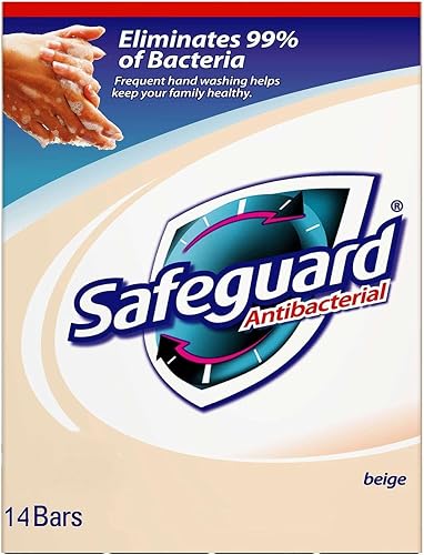 Safeguard 14 bars 4 ounce (113 gram) each beige washes away bacteria antibacterial soap bar Beauty & Personal Care Safeguard