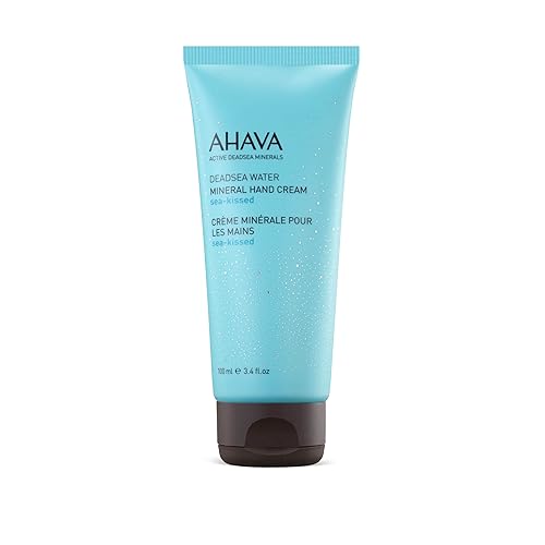 AHAVA Dead Sea Water Mineral Hand Cream, Sea-Kissed - Hand Moisturizer For Dry Cracked Hands, Light & Fast Absorbing, Enriched with Dead Sea Mineral Beauty & Personal Care AHAVA