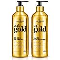 Hair Chemist 24K Gold Gloss Shampoo & Conditioner 33.8 oz. 2-PC Set - Strengthening & Shine Enhancing Hair Care System - Hydrating, Smoothing Beauty & Personal Care Hair Chemist