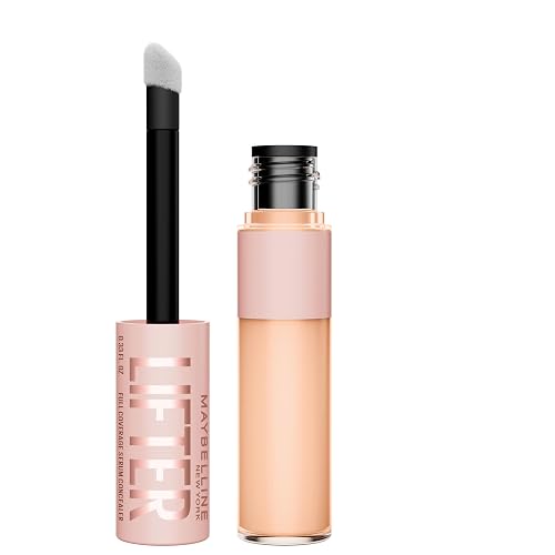 Maybelline Lifter Serum Concealer, Radiant Concealer with Full Coverage, Includes 2% Peptides + Caffeine to Hydrates & Brightens Under Eyes, 15, 1 Beauty & Personal Care MAYBELLINE