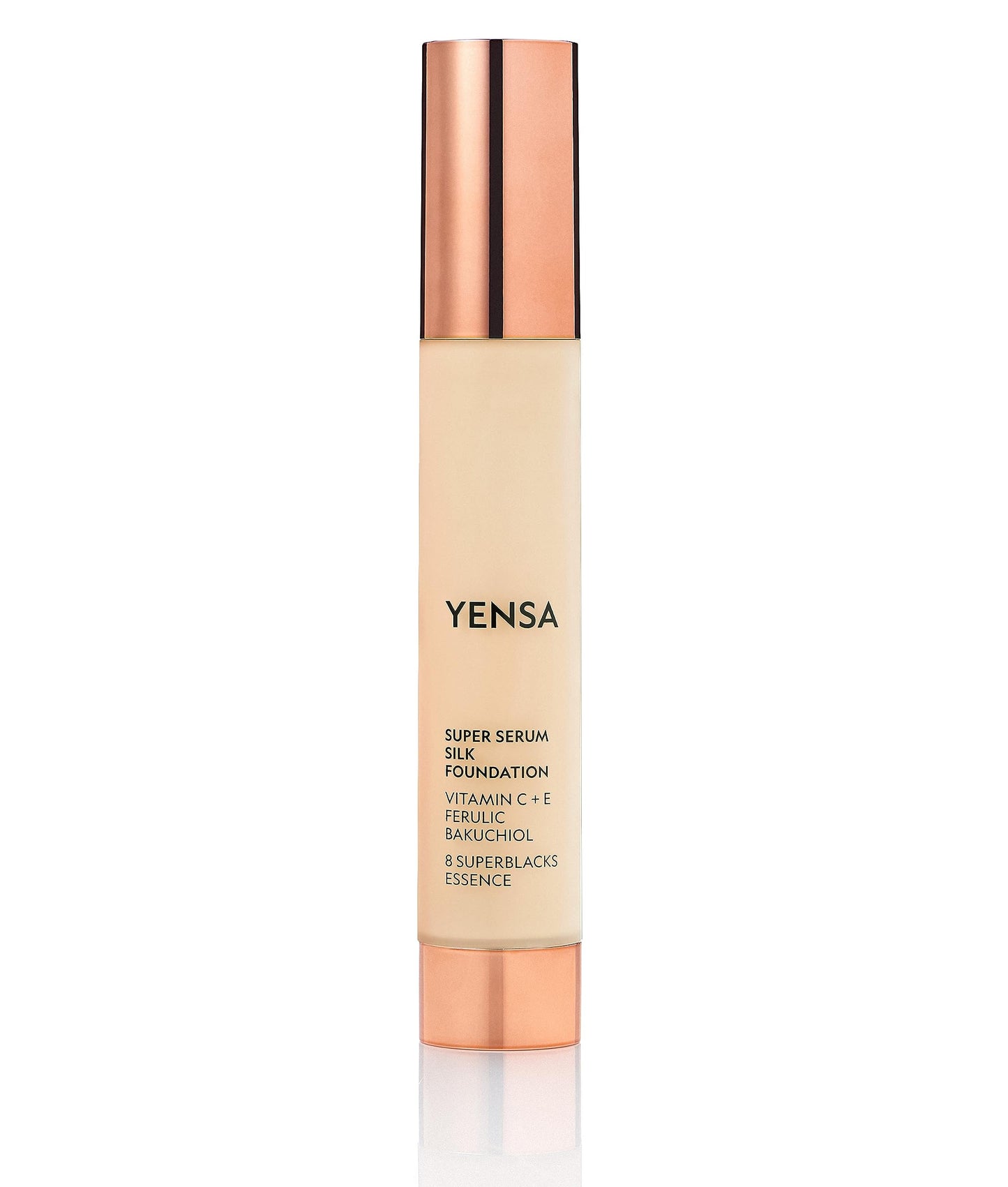 YENSA Serum Foundation Makeup - Super Silk Full Coverage Foundation Enriched with Peptides, Vitamin C & Ferulic Acid to Help Reduce Fine Lines Beauty & Personal Care YENSA