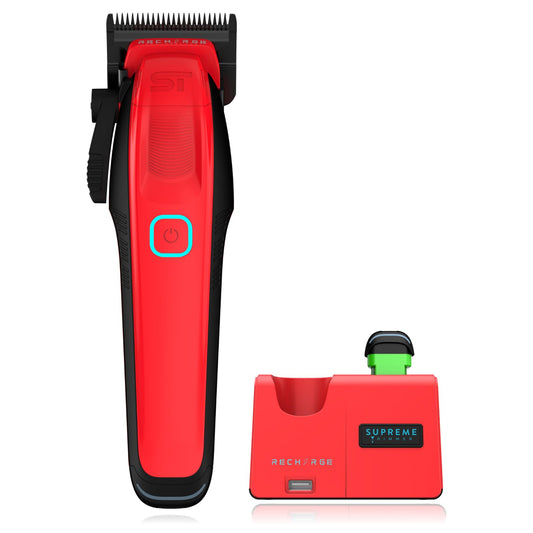 Supreme Trimmer Recharge Clipper - Professional Hair Clipper with 2 Removable Batteries, Brushless Motor, Smart Charge Stand, USB-C Charge & DLC Beauty and Personal Care Supreme Trimmer