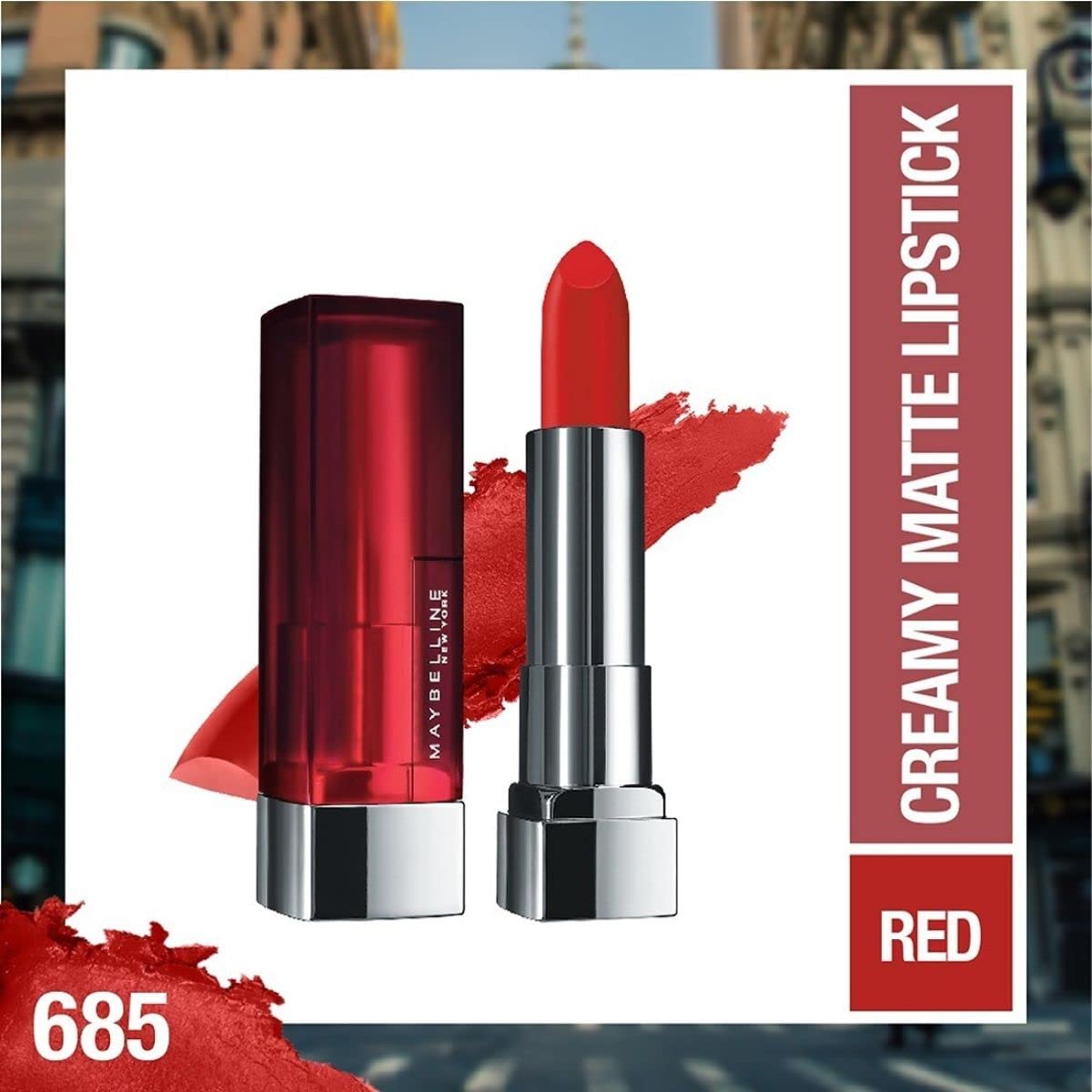 Maybelline Color Sensational Creamy Matte Lipstick, Craving Coral, 0.15 oz. Beauty & Personal Care MAYBELLINE