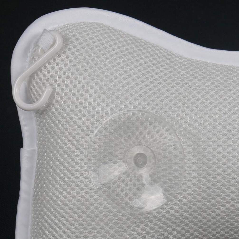 Heallily Bathtub Pillow 1 Pcs Soft Bath Pillow Supportive with Suction Cups for Neck and Shoulder Support Cushion (Grey) Beauty and Personal Care HEALLILY