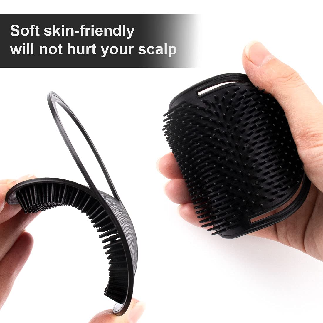 6Pcs shampoo pocket comb massage hair comb pocket palm brush comb portable hair comb beard comb creative scalp brush pocket combs for men and pets Beauty & Personal Care Rolybag