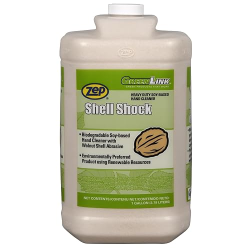 Zep Shell Shock Pro Hand Cleaner 1-Gallon (Case of 4) - Made with Walnut Shells Beauty & Personal Care Zep