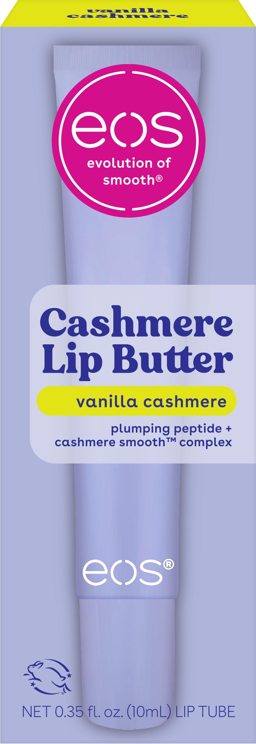 eos Vanilla Lip Butter - Plumping Peptides, Smoothing Formula, Shea Butter, Lip Mask, Lip Moisturizer, Soft Lips, 0.35 fl oz Beauty & Personal Care eos