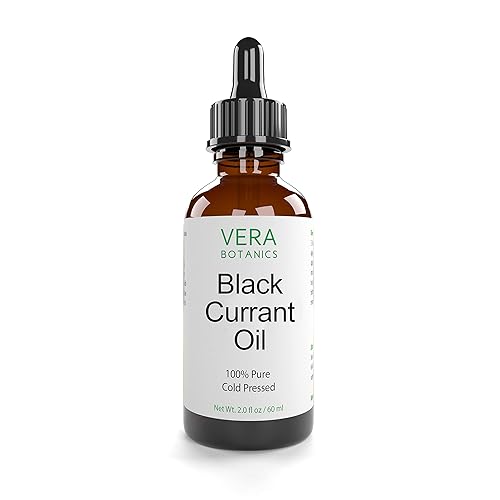 Vera Botanics BLACK CURRANT OIL 100% Pure & Natural, Unrefined, Cold-Pressed For Face, Dry Skin, Nails, Lips, Body & Hair - Reduce Hair Breakage Beauty & Personal Care Vera Botanics