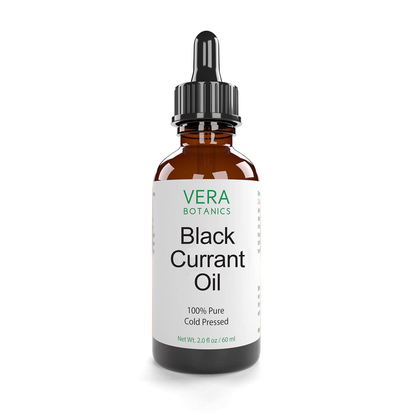 Vera Botanics BLACK CURRANT OIL 100% Pure & Natural, Unrefined, Cold-Pressed For Face, Dry Skin, Nails, Lips, Body & Hair - Reduce Hair Breakage Beauty & Personal Care Vera Botanics