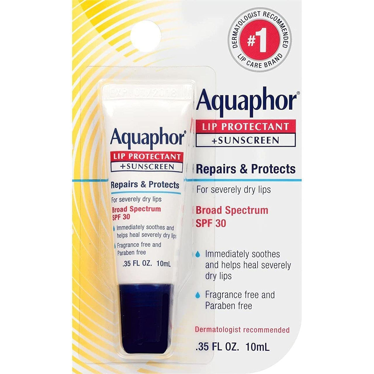 Aquaphor Lip Repair SPF 3 Size .35z Aquaphor Lip Repair SPF 30 .35z Beauty & Personal Care Aquaphor