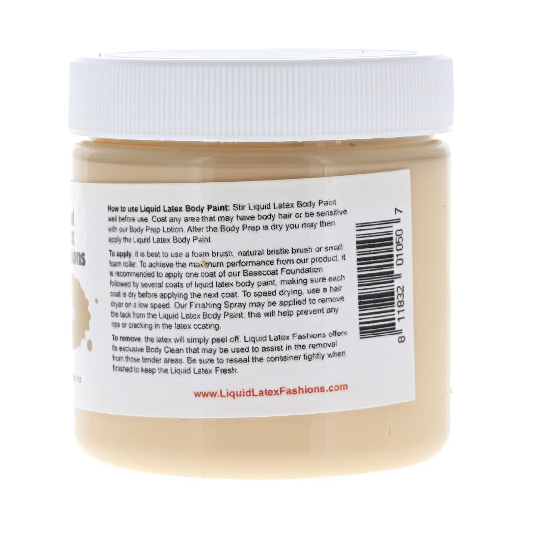 Tan 4 Oz - Liquid Latex Body Paint, Ammonia Free No Odor, Easy On and Off, Cosplay Makeup, Creates Professional Monster, Zombie Arts Beauty & Personal Care Liquid Latex Fashions
