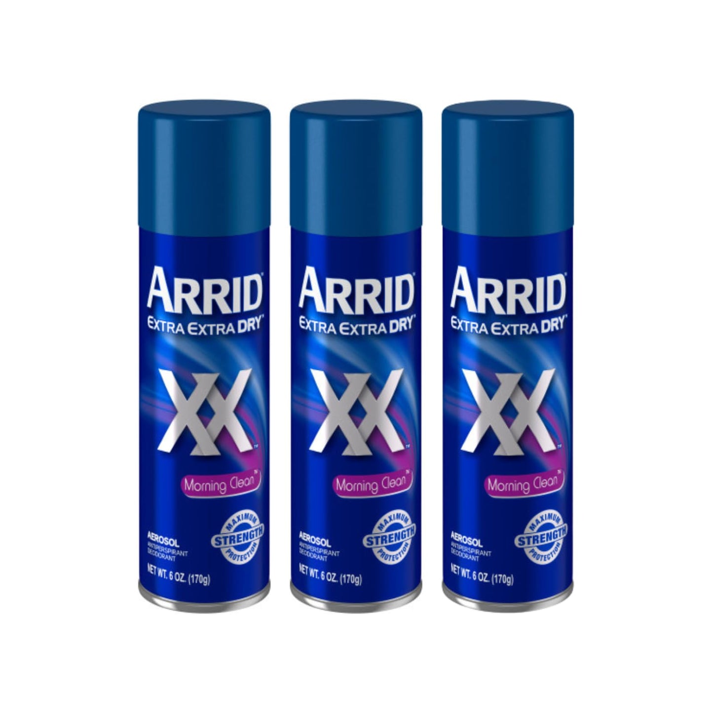 Arrid Deodorant 6oz Aerosol Extra Extra Dry Morning Clean 3 Pack Beauty and Personal Care Arrid