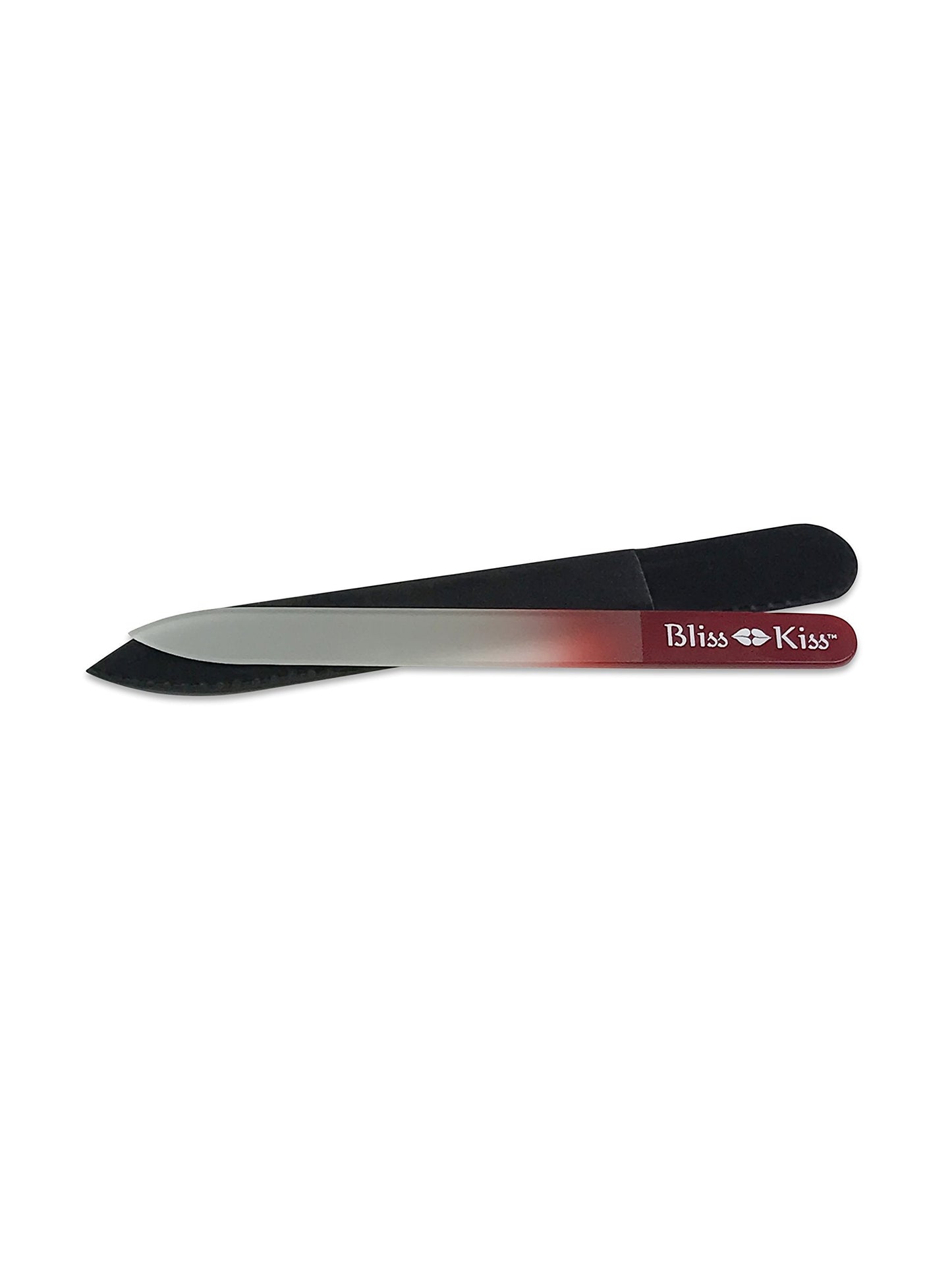Bliss Kiss Simply Crystal Nail File - Large - Czech Glass - with case and Sleeve Beauty & Personal Care Bliss Kiss