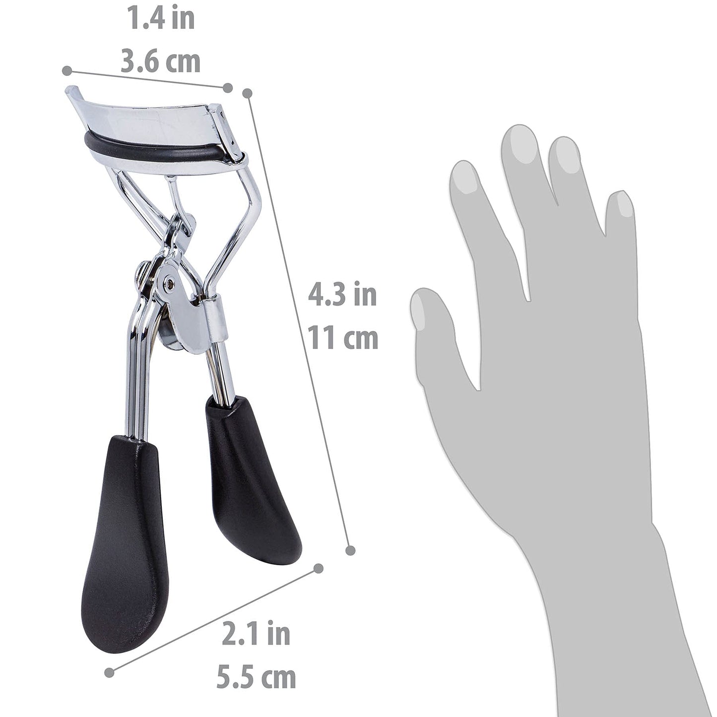 SHANY Luxe Lashes Eyelash Curler - Professional Makeup Tool with Two Silicone Replacement Pads, Gentle Curl, Crease-Free, No Pinching Or Pulling Beauty & Personal Care SHANY