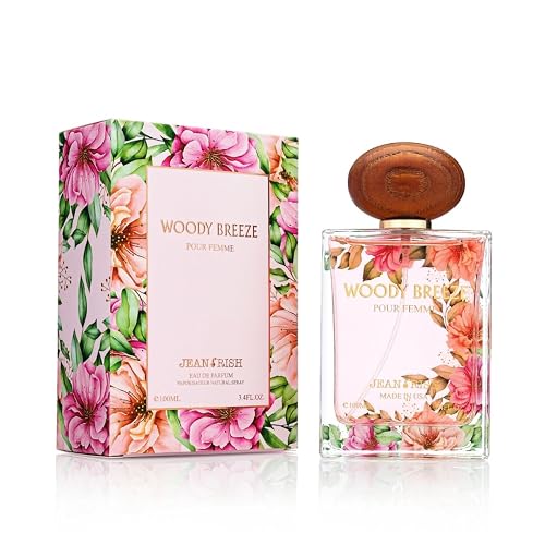 Jean Rish Woody Breeze Perfume for Women Eau De Parfum, Long-Lasting Luxury Fragrance, Made In USA - Pear, Jasmine, Iris, Vanilla, Patchouli Scent - Beauty & Personal Care Jean Rish