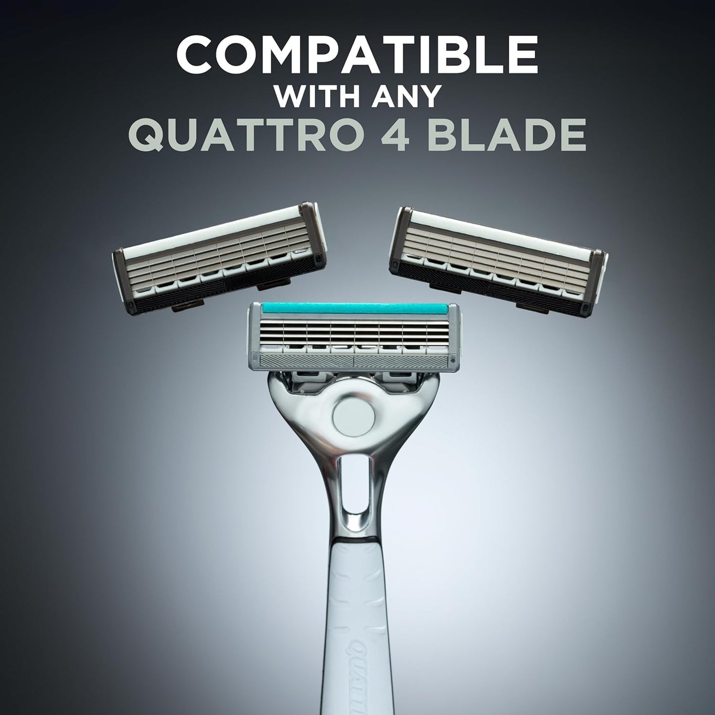 Wilkinson Sword Quattro Essential 4 - 4 Count - Modern - Male - Normal Skin - Cartridge Razor Beauty and Personal Care Wilkinson Sword