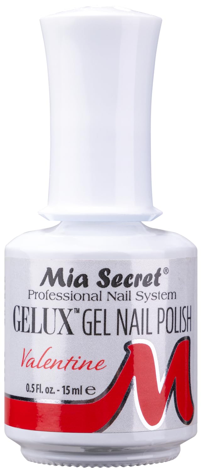 Mia Secret Gelux Soak-off gel nail polish color Valentine - Gel polish cured with nail lamp - Esmaltes para uñas en gel de larga duración para lampara