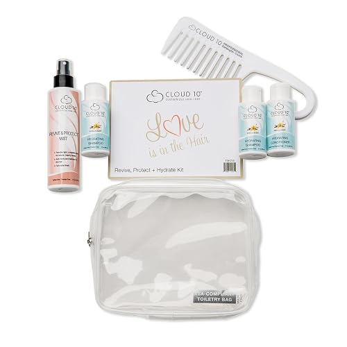 Cloud 10 Protect + Hydrate (Travel Kit) - Cruelty Free, Wide Tooth Detangler Comb & TSA Compliant Carrying Case Beauty & Personal Care Cloud