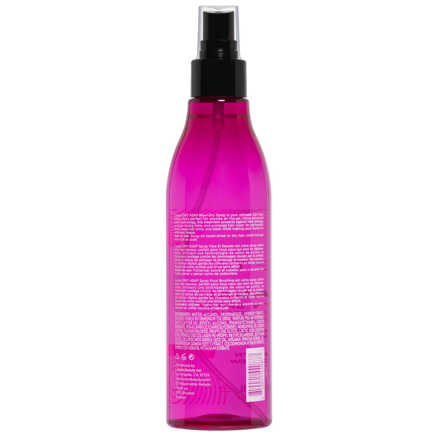 Luseta ASAP Blow-Dry Spray with Argan & Marula Oil - Heat Protectant for All Hair Types, Sulfate & Paraben Free, 8.5oz Beauty & Personal Care L LUSETA