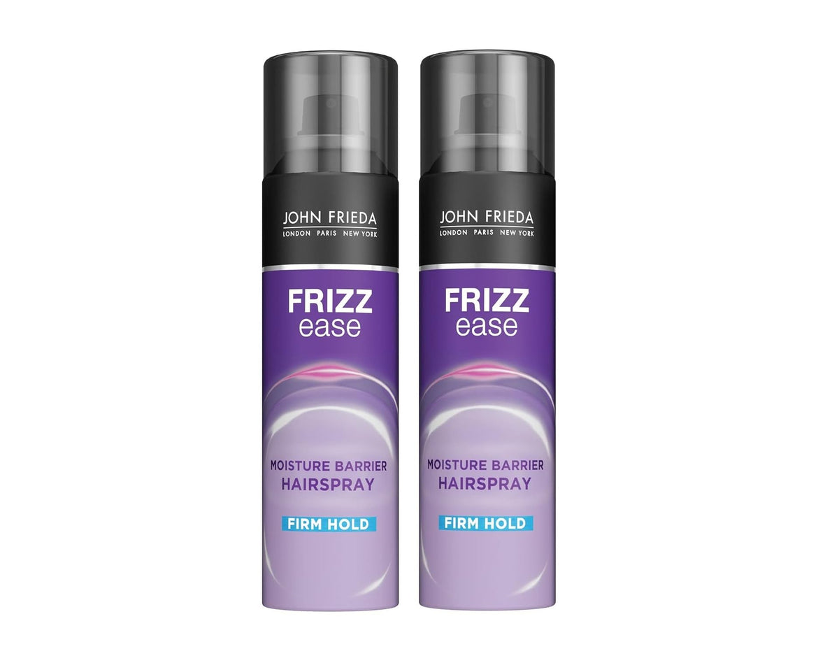 John Frieda Frizz Ease Moisture Barrier Firm Hold Hairspray, Anti Frizz Hairspray 12 Oz (Pack of 2)