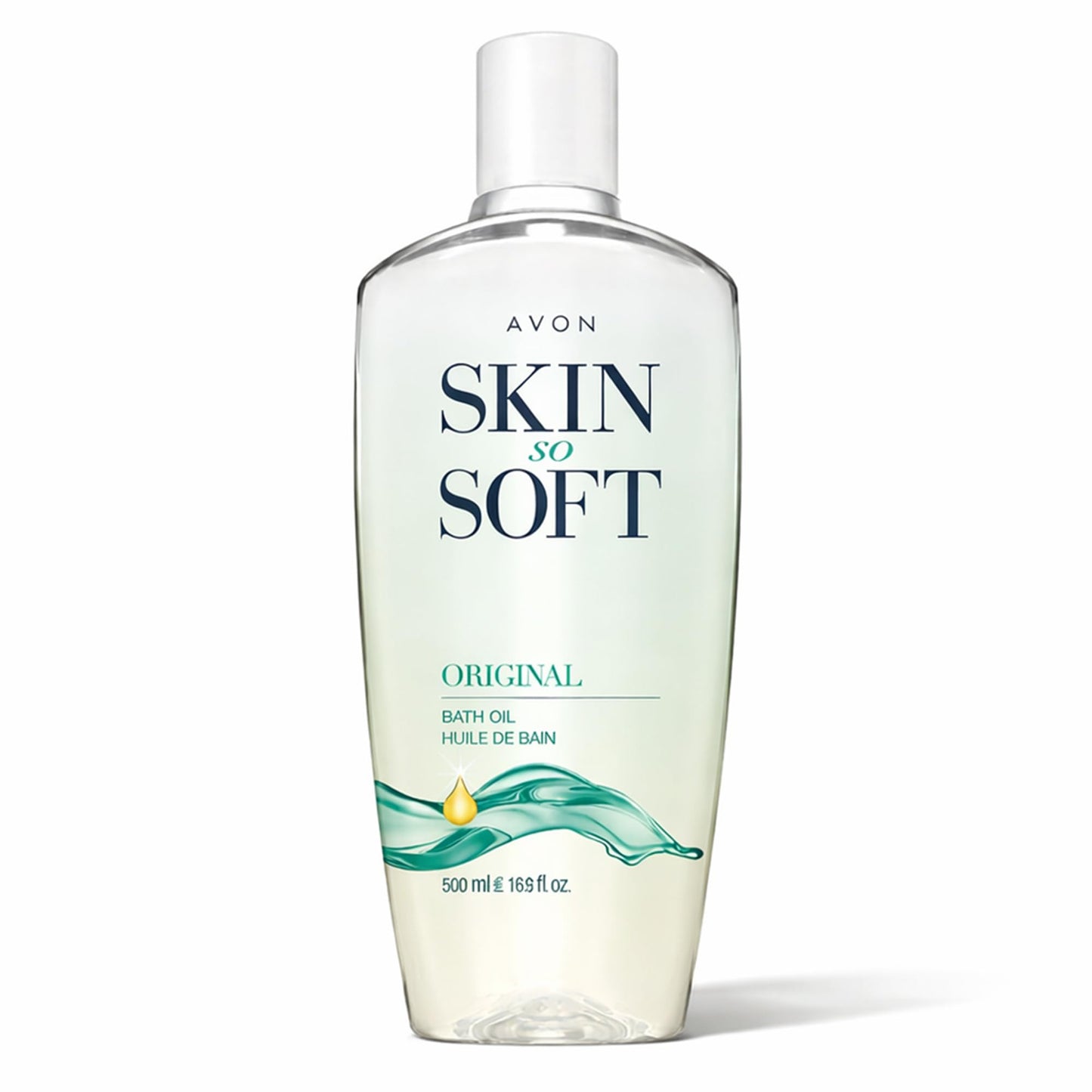AVON Skin So Soft Original Bath Oil for Women, Moisturizing Body Oil with Jojoba Oil for Dry Skin, 16.9 fl oz Hydrating Shower Oil; Perfect as Beauty and Personal Care AVON