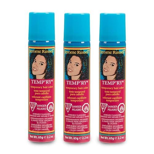 Jerome Russell Temp'ry Spray-on Brown Hair Color, 2.2oz x 3 pack Beauty & Personal Care Jerome Russell