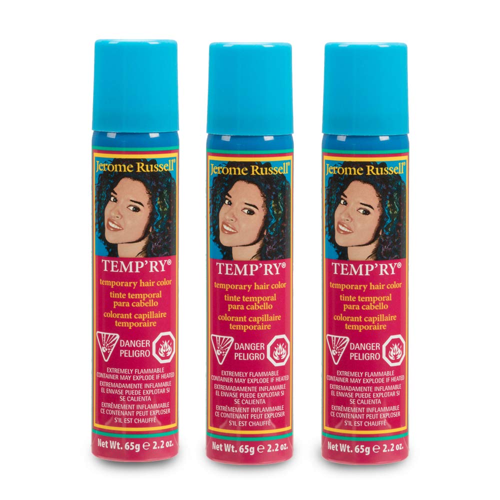Jerome Russell Temp'ry Spray-on Brown Hair Color, 2.2oz x 3 pack Beauty & Personal Care Jerome Russell